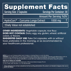 ProHealth HydroCurc capsules close-up highlighting joint flexibility and longevity potential.