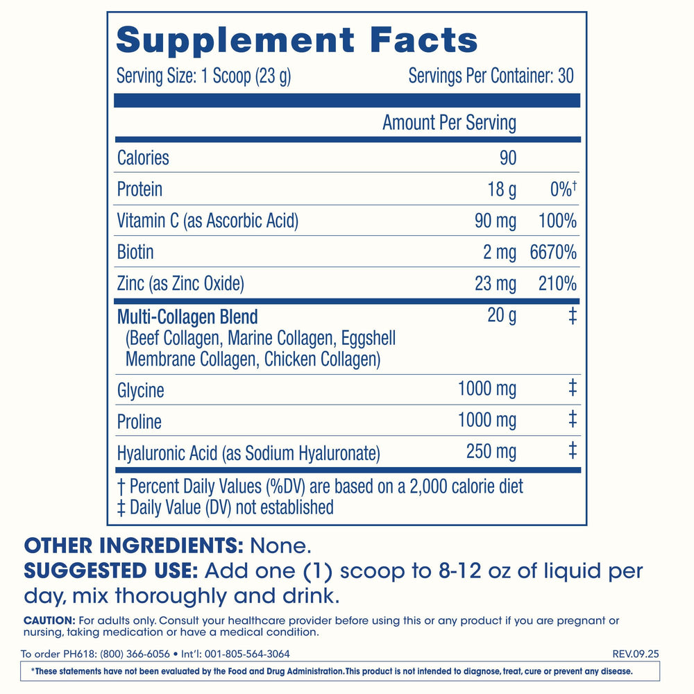 ProHealth Longevity powder label with lab certificates for transparency and trust.