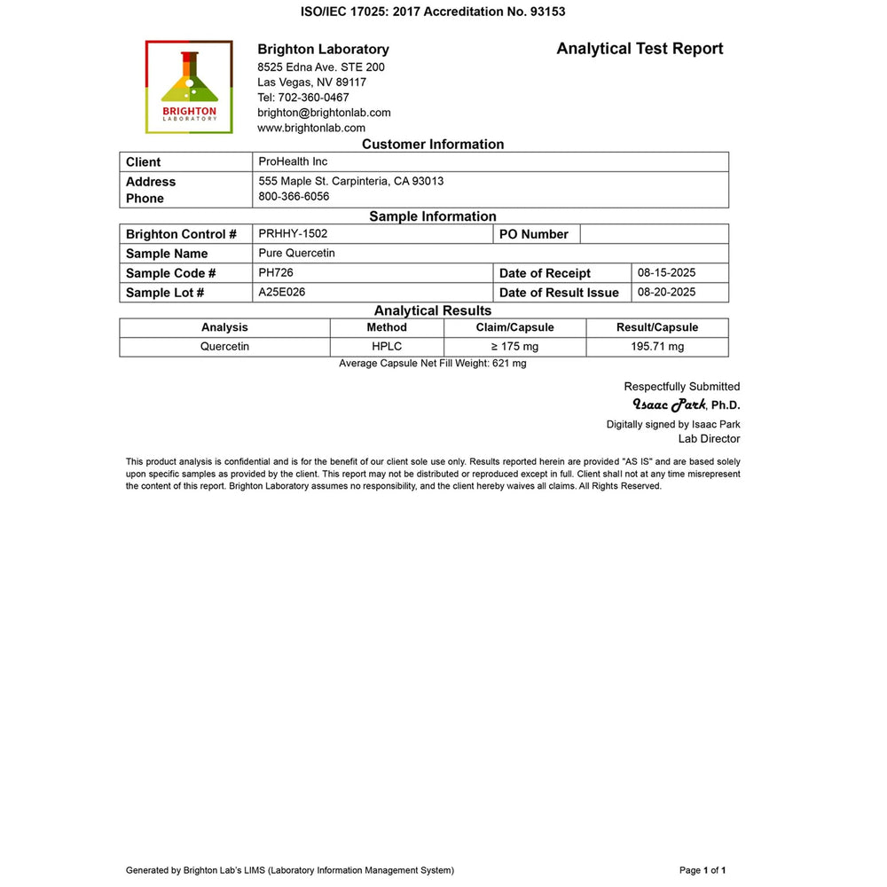 ProHealth US manufacturing facility reinforces domestic production standards.