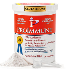 ProImmune Glutathione bottle close-up highlighting daily immune support