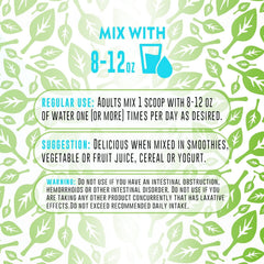 Project AD Fiber+ mango smoothie ready, highlighting convenient fiber supplementation.