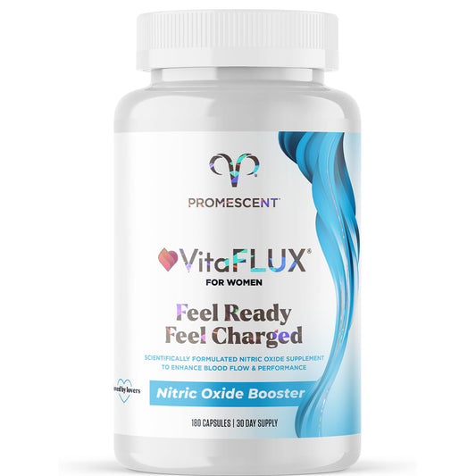 Promescent VitaFLUX bottle for energy and endurance during busy days