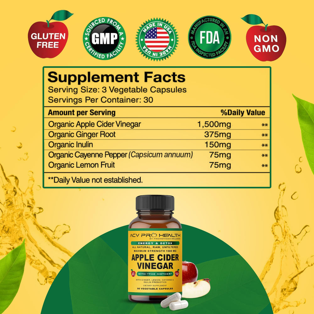 Promethean Wellness ACV Pro supplement scene emphasizes daily health management without harsh taste.
