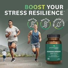 Prominent Nutrition lifestyle shot with bottle on desk for daily wellness routine.