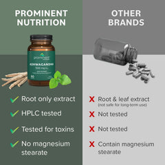 Prominent Nutrition third-party lab certificates displayed beside product.