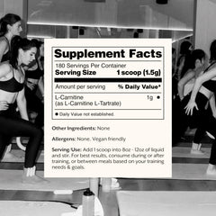 ProMix L-Carnitine powder scoop for precise daily dosing.