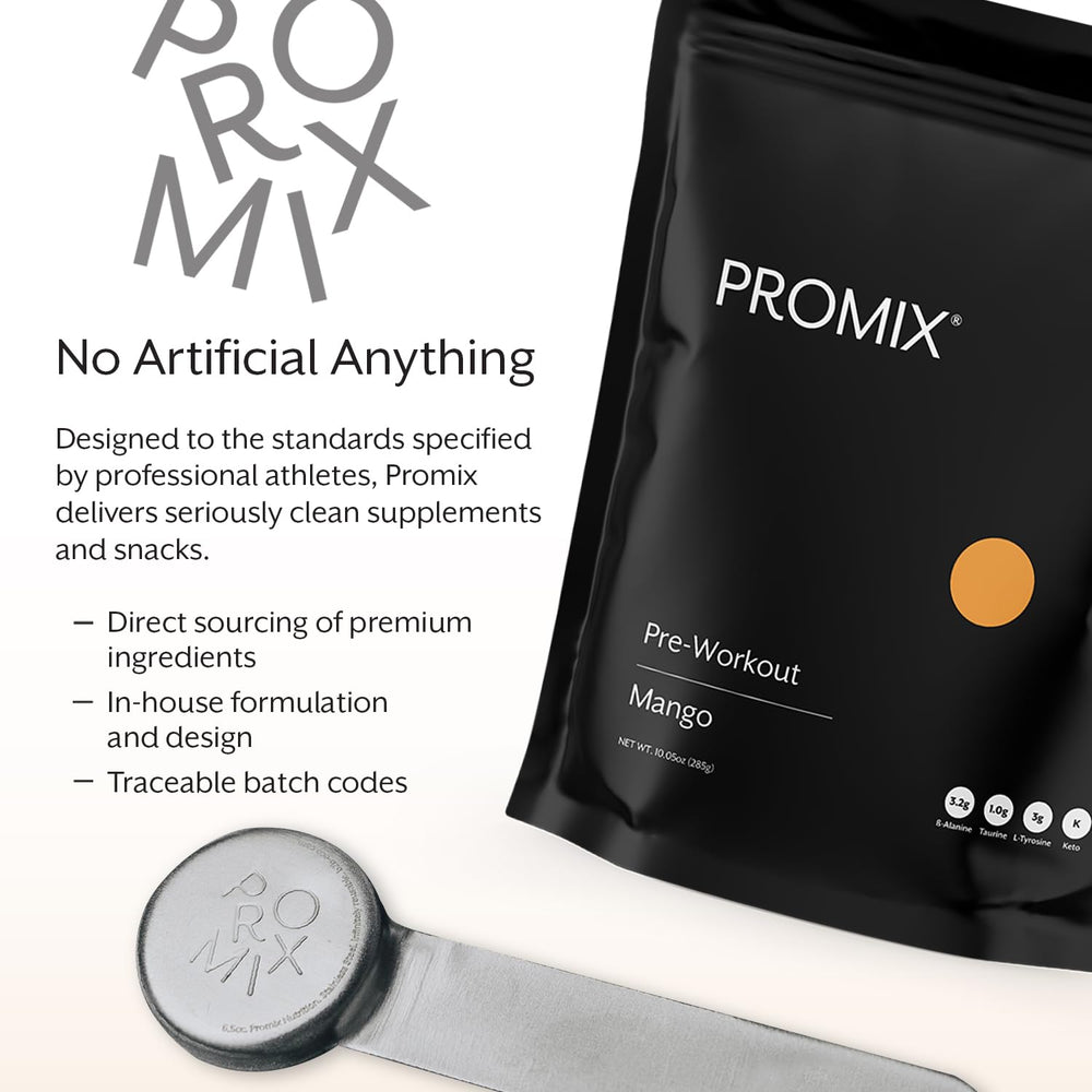 Shaker with Promix Pre-Workout offering clean energy for workouts