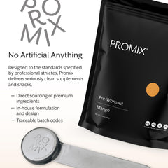 Shaker with Promix Pre-Workout offering clean energy for workouts