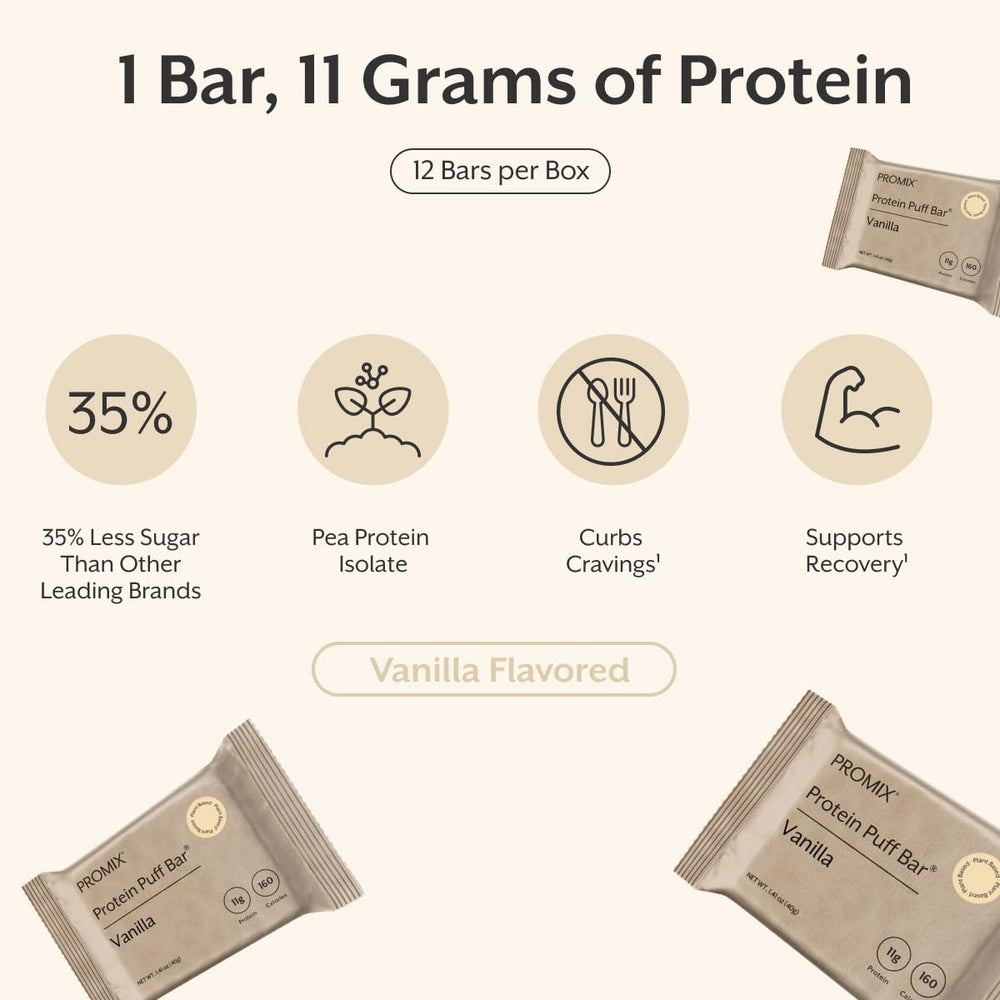 ProMix Nutrition vanilla marshmallow bar on shelf display