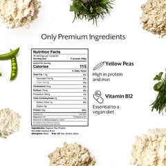 Promix Nutrition ingredient panel highlights clean, gluten-free, non-GMO ingredients.