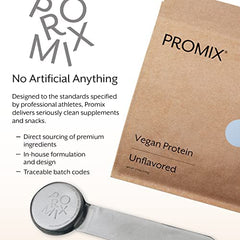 Promix protein powder manufactured in North America with GMP standards.