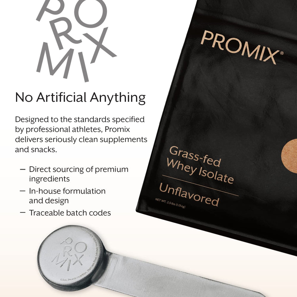 ProMix Nutrition packaging close-up emphasizing clean, cold-processed processing