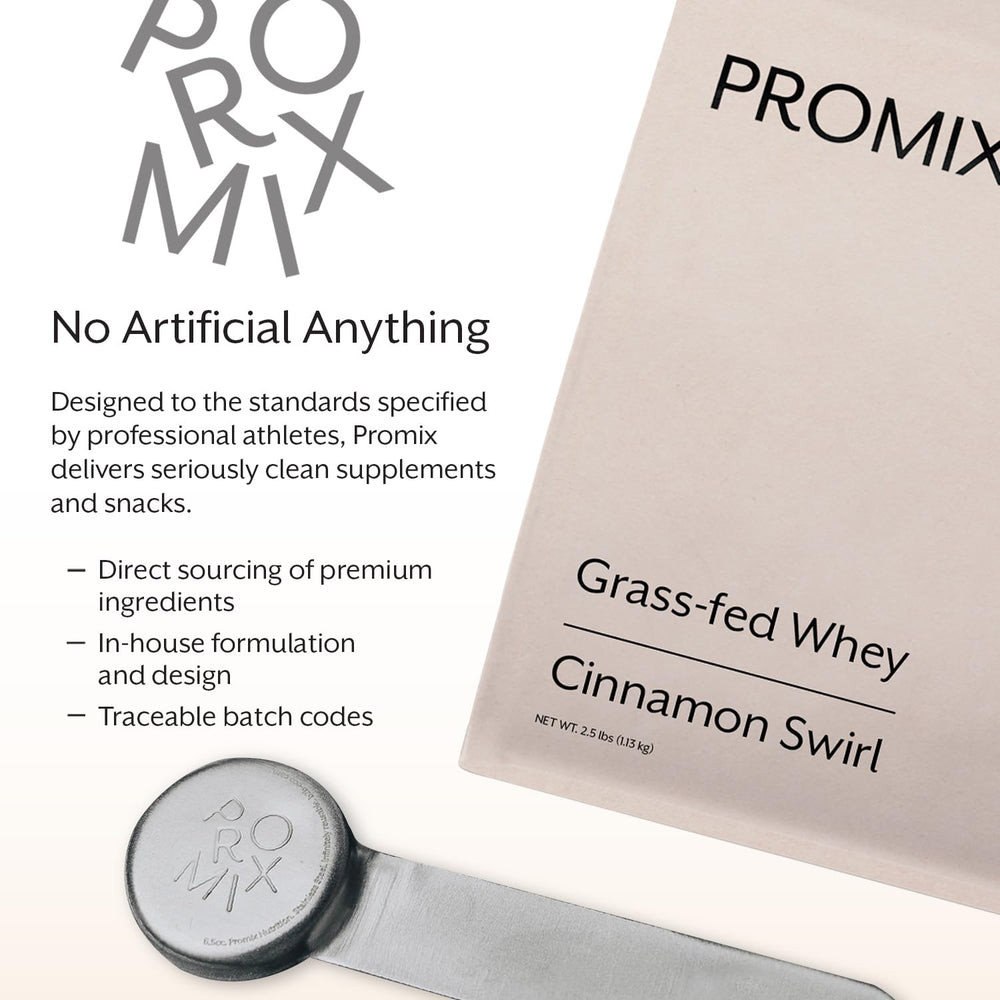 Promix Nutrition cinnamon swirl powder texture for creamy shakes.