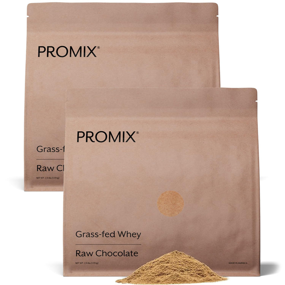 ProMix Nutrition whey protein raw chocolate bag for versatile shakes