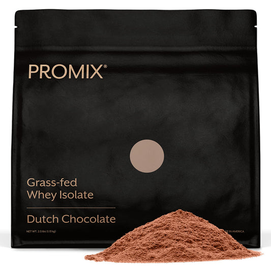 ProMix Nutrition Whey Isolate chocolate powder in bag for post-workout shakes