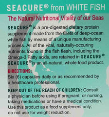 Proper Nutrition Seacure manufacturing date label highlighting freshness and traceability.