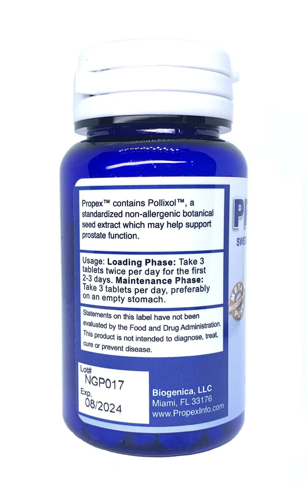 PROPEX capsules close-up, easy-to-swallow daily supplement.
