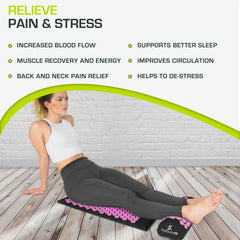 ProsourceFit acupressure mat laid out for full-body recovery sessions.
