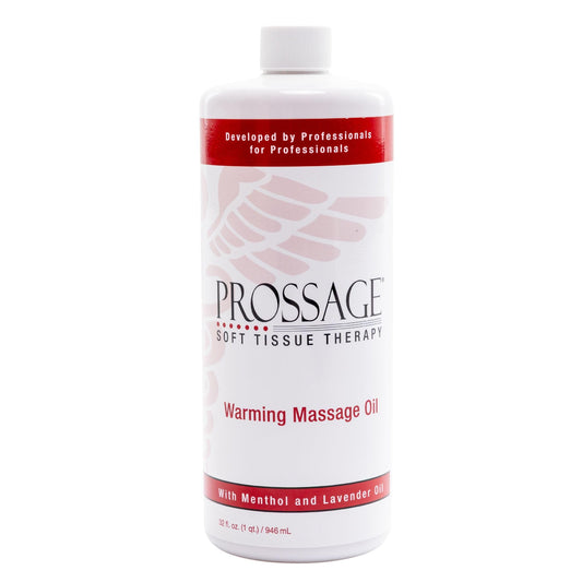 Prossage Heat Massage Oil bottle viewed from top for easy access and quality.