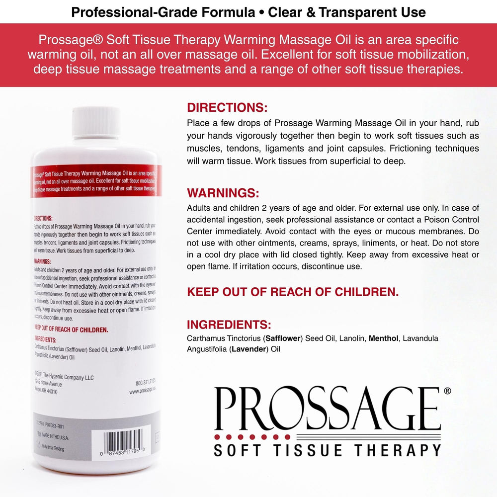 Non-greasy formula of Prossage Heat Oil keeps skin comfortable after treatment.