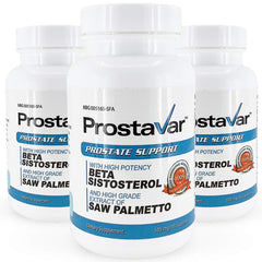 Prostavar Prostate Support bottle front, compact daily-use design for potential urinary comfort