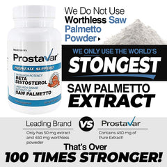 Prostavar Prostate Support capsules closeup, smooth capsules for convenient daily supplementation