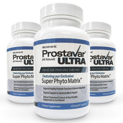 Prostavar Ultra three-bottle set for proactive prostate support