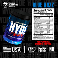 PROSUPPS Mr Hyde beta-alanine and creatine ingredients for training support.