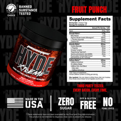 Scoop dispensing from the ProSupps Mr. Hyde tub