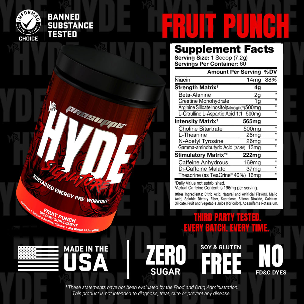 PROSUPPS Mr Hyde Signature ready-to-drink shake during a workout break