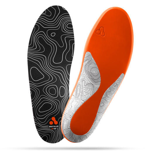 Protalus M-100 Lite insoles with deep heel cup for stable heel placement in active shoes