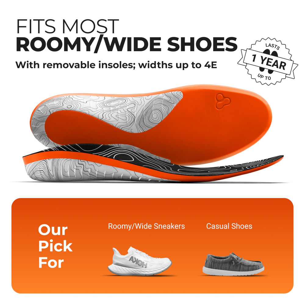 Protalus M-100 Lite insoles designed for roomy shoes delivering durable comfort