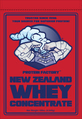 Protein Factory New Zealand Whey close up shows light fluffy texture