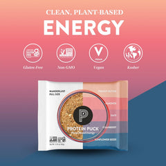 Protein Puck bar in backpack ready for outdoor adventure