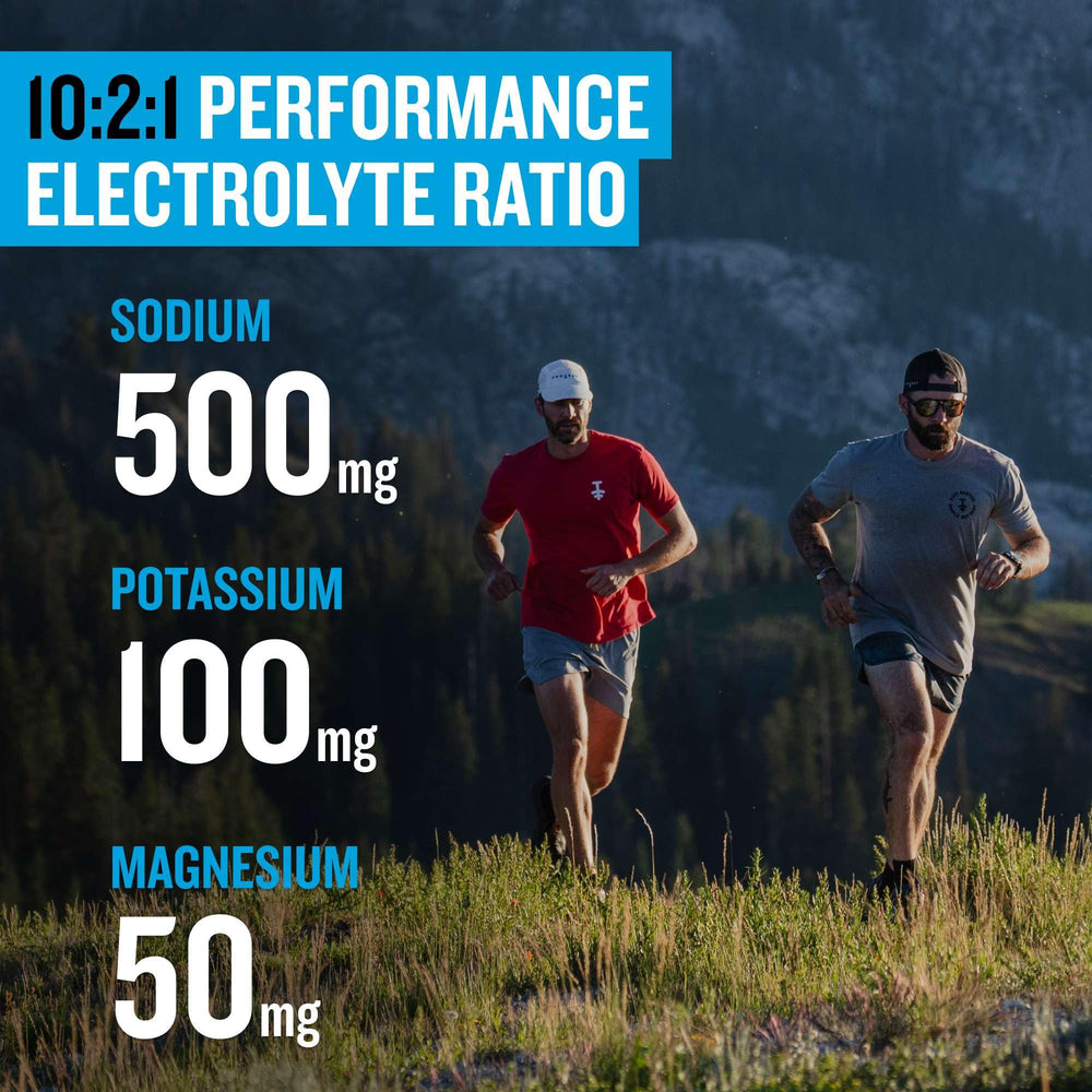 Travel-ready PROTEKT Watermelon Electrolyte Packets sachets for outdoor use.