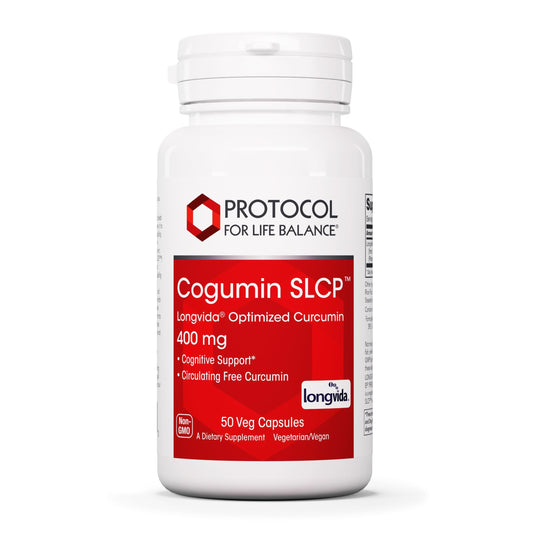 Protocol for Life Balance Cogumin SLCP bottle with 400 mg capsules for daily cognitive support