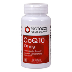 PROTOCOL FOR LIFE BALANCE CoQ10 100mg softgel bottle for energy support