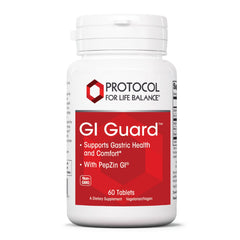 PROTOCOL FOR LIFE BALANCE GI Guard bottle with capsules supports digestive comfort.