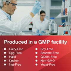 GMP certification badge indicating trusted manufacturing quality
