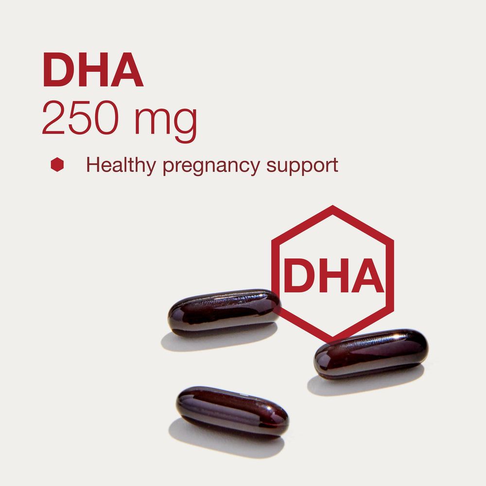 Protocol for Life Balance halal and dairy-free prenatal softgels on label