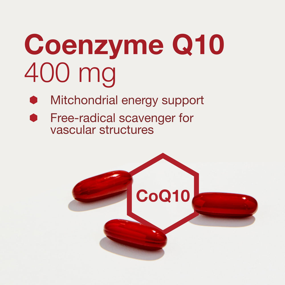 Halal and egg-free PROTOCOL FOR LIFE BALANCE CoQ10 packaging.
