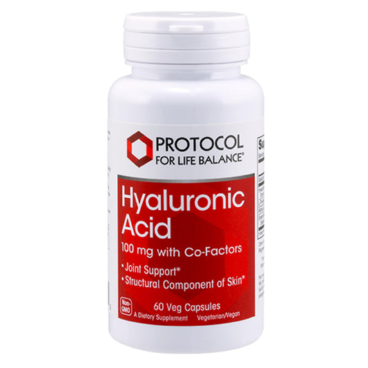 PROTOCOL FOR LIFE BALANCE hyaluronic acid bottle with 60 veg capsules for skin and joints