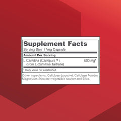L-Carnitine capsules close-up shows vegan-friendly dietary supplement for active lifestyles