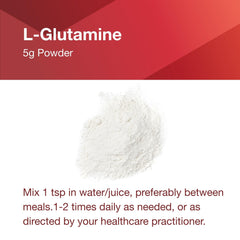 Close-up of Protocol For Life Balance L-Glutamine powder texture.
