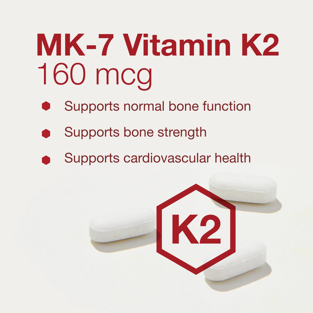 Protocol for Life Balance MK-7 160mcg tablet; high potency vegan formula