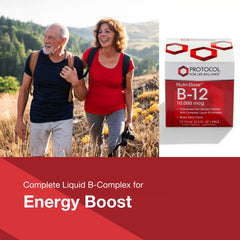 Protocol For Life Balance Nutri-Dose B-12 raspberry flavor for refreshing use.