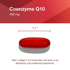 PROTOCOL FOR LIFE BALANCE CoQ10 softgels being poured for daily routine.