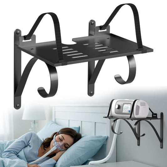 ProtoRack CPAP wall mount universal fit for larger machines with sturdy metal frame.