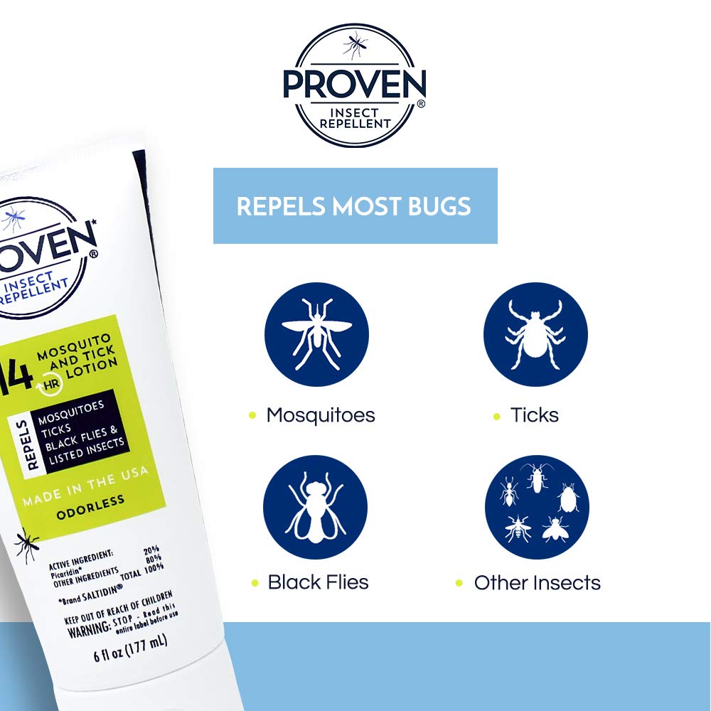 Proven Insect Repellent Lotion 3-pack display for family outdoor preparedness