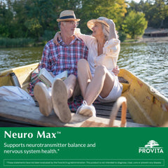 Provita Neuro Max can label shows Canada-made vegan formula.